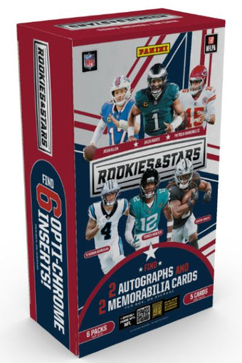 compare product 2025 Panini Rookies & Stars Football Hobby 14 Box Case