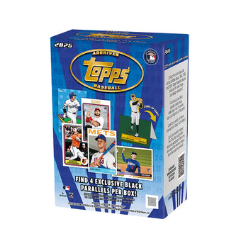 compare product 2025 Topps Archives Baseball Blaster Box 40 Box Case