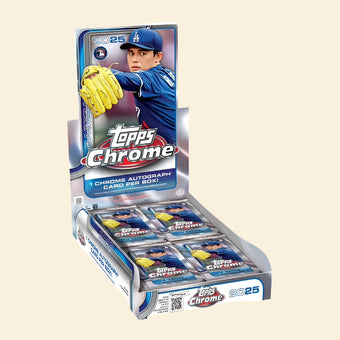 compare product 2025 Topps Chrome Baseball Hobby Box