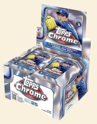 compare product 2025 Topps Chrome Baseball Jumbo Box