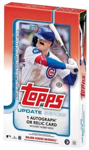 compare product 2025 Topps Update Series Baseball Hobby 12 Box Case