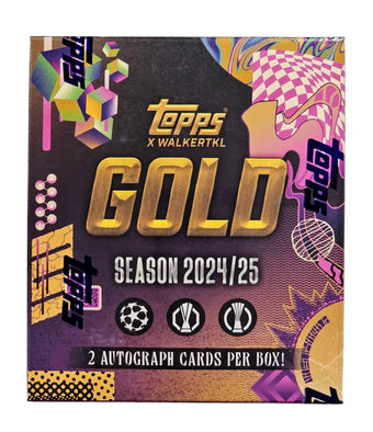 compare product 2024/25 Topps Gold UEFA Club Competitions Soccer Hobby Box