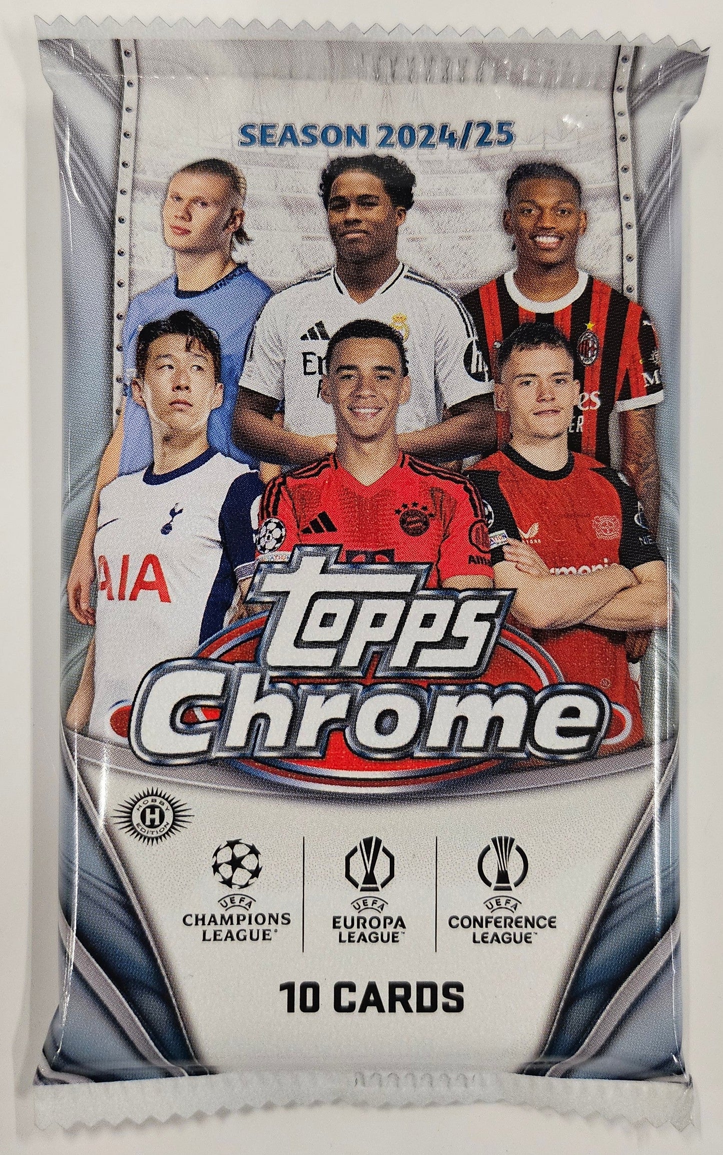 2024/25 Topps Chrome UEFA Club Competitions Soccer Hobby Jumbo
