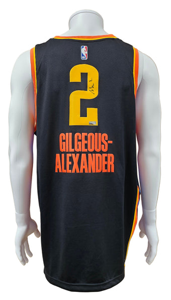 compare product Shai Gilgeous-Alexander Autographed Black City Edition Nike Jersey (Panini)