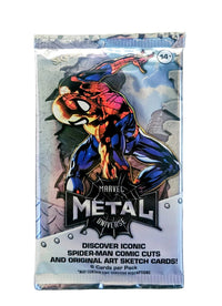Marvel Spider-Man Metal Universe Trading Cards Pack (Upper Deck 2021)