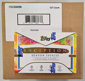 compare product 2024/25 Topps Inception UEFA Club Competitions Soccer Hobby