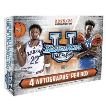 compare product 2025/26 Bowman University Best Basketball Hobby Box