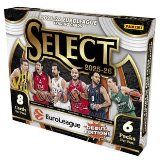 compare product 2025/26 Panini Select EuroLeague Basketball Hobby Box