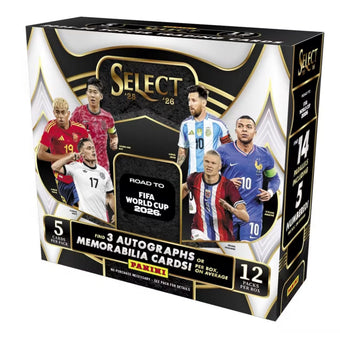 compare product 2025/26 Panini Select World Cup Soccer Hobby Box (Presell)