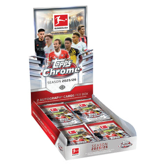 compare product 2025/26 Topps Chrome Bundesliga Soccer Hobby Box