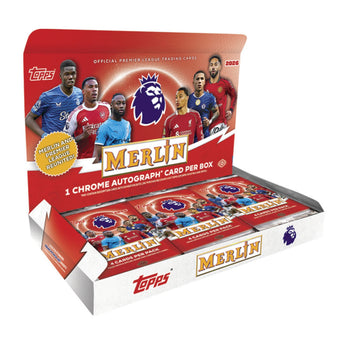 compare product 2025/26 Topps Merlin English Premier League Soccer Hobby Box