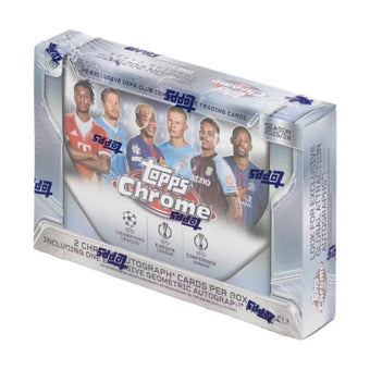 compare product 2025/26 Topps Chrome UEFA Club Competitions Soccer Delight Box