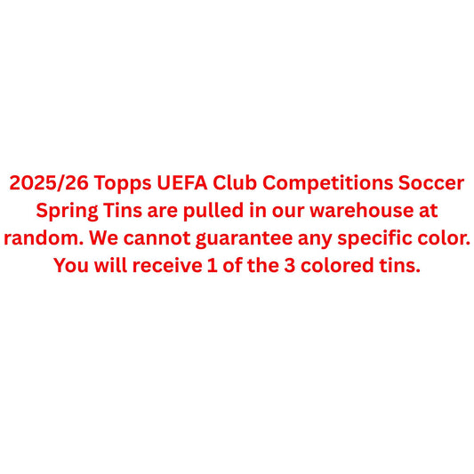 2025/26 Topps UEFA Club Competitions Soccer Spring Tin