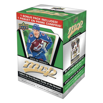 compare product 2025/26 Upper Deck MVP Hockey Blaster Box