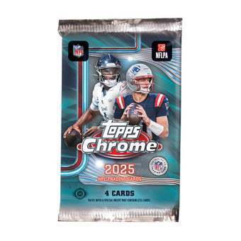 compare product 2025 Topps Chrome Football Hobby Pack