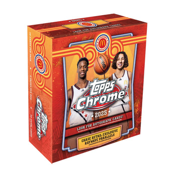 compare product 2025 Topps Chrome McDonald's All American Basketball Mega Box
