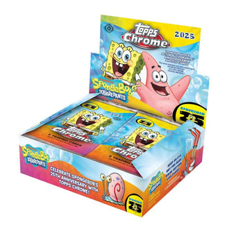 compare product 2025 Topps Chrome Spongebob Hobby Box