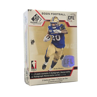 compare product 2025 Upper Deck SP Game Used CFL Football Hobby Box