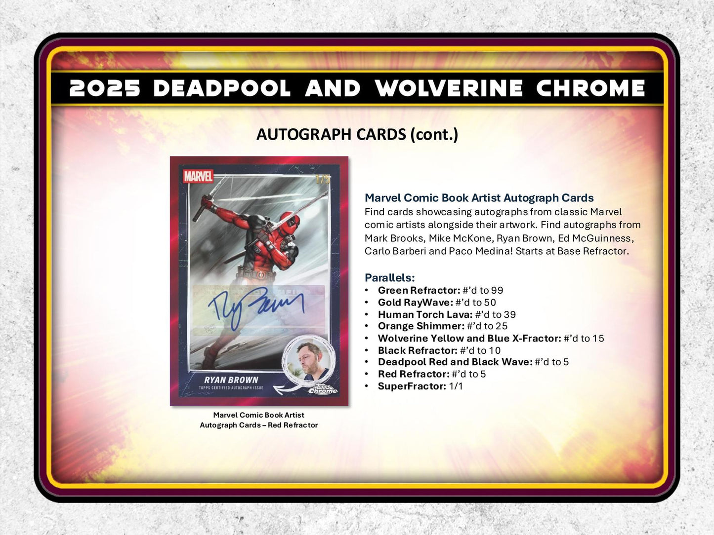 2025 Topps Deadpool Chrome Hobby