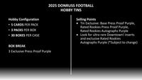 2025 Panini Donruss Football Winter Holiday Tin