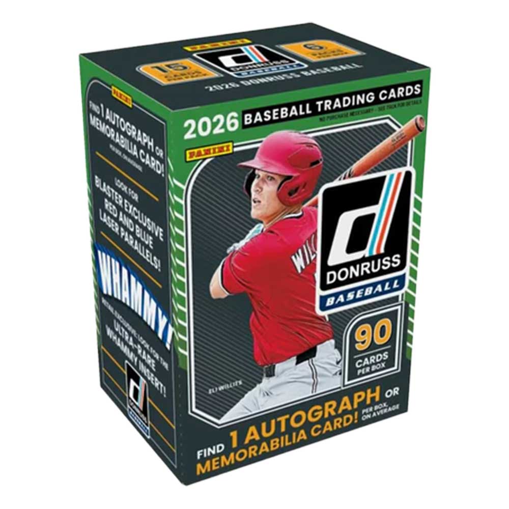 2026 Panini Donruss Baseball Hobby Blaster Box (Blue Laser Parallels!)