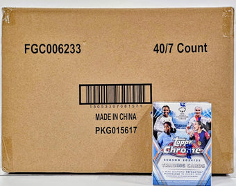 compare product 2024/25 Topps Chrome UEFA Women's Champions League Soccer 7-Pack Blaster