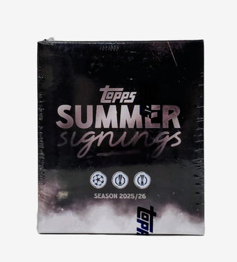 compare product 2025/26 Topps UEFA Club Competitions Summer Signings Soccer Set (Box)
