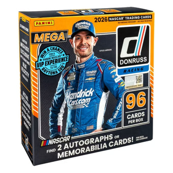 compare product 2026 Panini Donruss Racing Mega Box