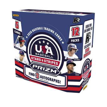 compare product 2026 Panini USA Stars & Stripes Prizm Baseball Hybrid Hobby Box