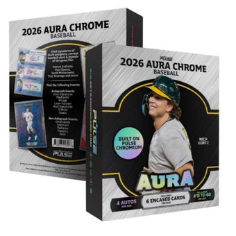 compare product 2026 Pulse Aura Chrome Baseball Hobby Box (Presell)