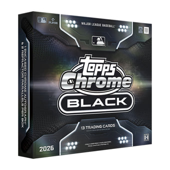 compare product 2026 Topps Chrome Black Baseball Hobby Box