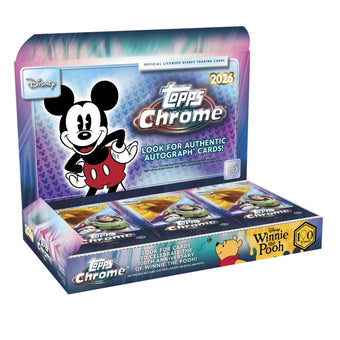 compare product 2026 Topps Chrome Disney Hobby Box