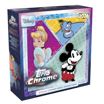 compare product 2026 Topps Chrome Disney Mega Box