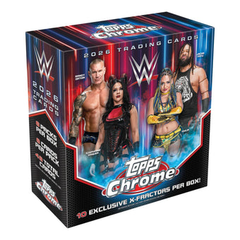 compare product 2026 Topps Chrome WWE Mega Box