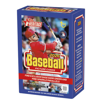 compare product 2026 Topps Heritage Baseball Blaster Box