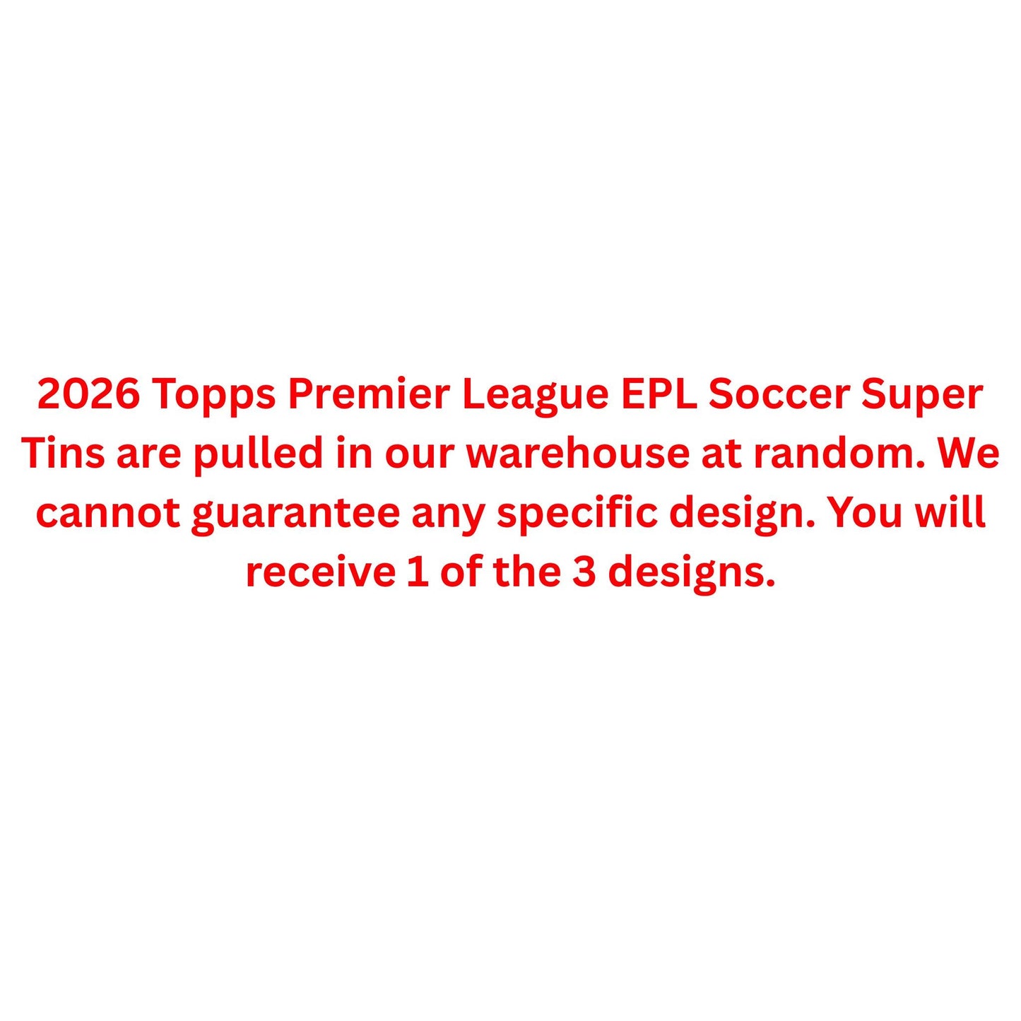 2026 Topps Premier League EPL Soccer Super Tin