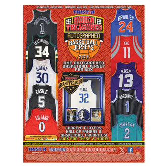 compare product 2026 Tristar Hidden Treasures Autographed Basketball Jerseys