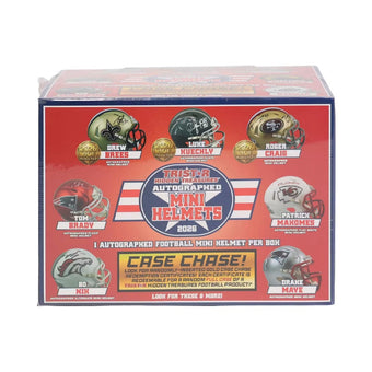 compare product 2026 Tristar Hidden Treasures Autographed Football Mini Helmet Box