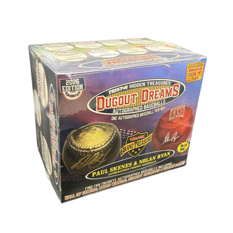 compare product 2026 Tristar Hidden Treasures Dugout Dreams Autographed Baseball Box