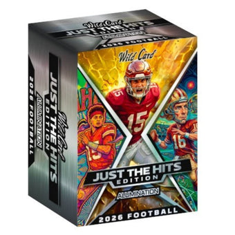 compare product 2026 Wild Card Alumination Just The Hits Football Hobby Jumbo Box