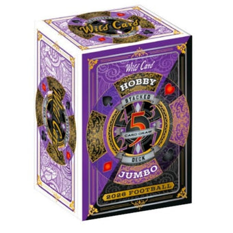 compare product 2026 Wild Card Five Card Draw Stacked Deck Football Hobby Jumbo Box
