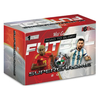 compare product 2026 Wild Card SuperChrome Soccer Road To Glory Hobby Box