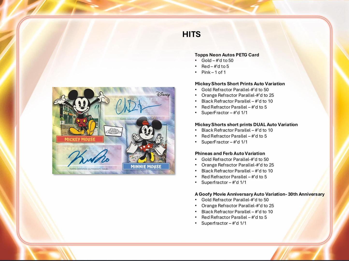 2026 Topps Disney Neon 7-Pack Blaster