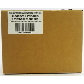 compare product 2019-20 Panini NBA Hoops Premium Stock Basketball Hobby Hybrid 20 Box Case
