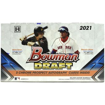 compare product 2021 Bowman Draft Baseball Jumbo Box