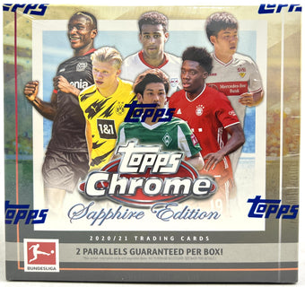 compare product 2020/21 Topps Chrome Bundesliga Sapphire Edition Soccer Hobby