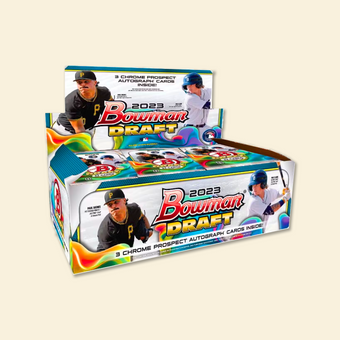 compare product 2023 Bowman Draft Baseball Jumbo Hobby Box 3 Autographs