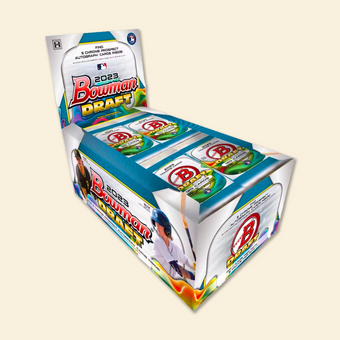 compare product 2023 Bowman Draft Baseball Super Jumbo Hobby Box 5 Autographs