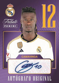 2023/24 Panini Real Madrid Tribute Three-Time Champion Soccer Hobby