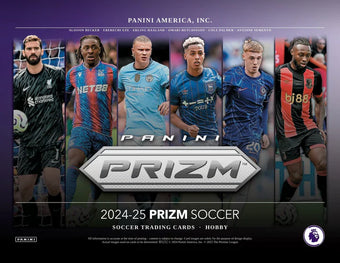 compare product 2024-25 Panini Prizm Premier League Soccer Hobby 12 Box Case